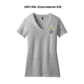 Bethune Community School - Women's Embroidered V-Neck Tee (DM1190L)