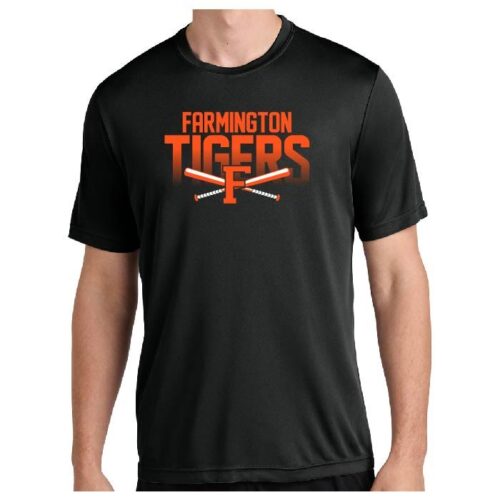 Farmington Baseball - Black Printed Performance Tee (ST350)