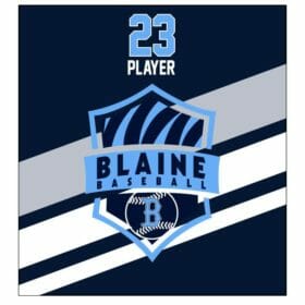 Blaine Baseball - Full dye blanket