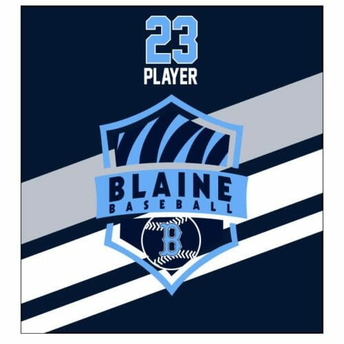 Blaine Baseball - Full dye blanket