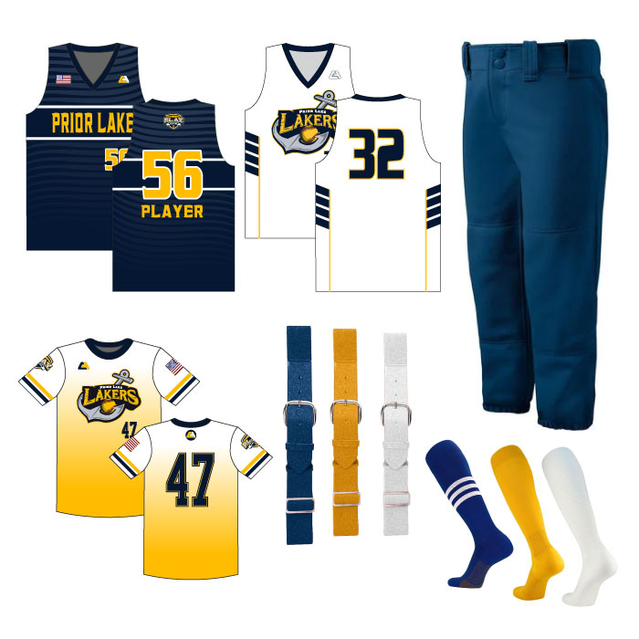 Prior Lake Baseball - Full-Dye Navy Player Jersey