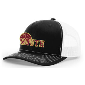 Lakeville South Girls Travel Basketball - Black/White Embroidered Snapback Baseball Cap (112)