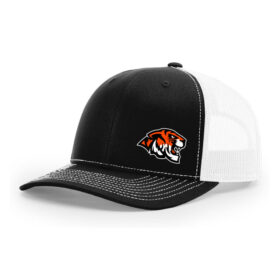 Farmington Hockey - Black/White Embroidered Snapback Baseball Cap (112)