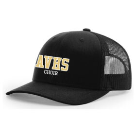 Apple Valley High School Choir - Black Embroidered Snapback Baseball Cap (112)