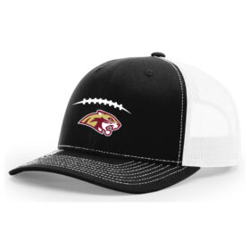 Lakeville South Football - Black/White Embroidered Snapback Baseball Cap (112)