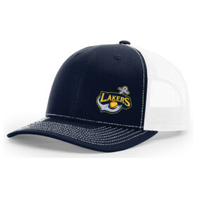 Prior Lake Fastpitch - Navy/White Embroidered Snapback Baseball Cap (112)