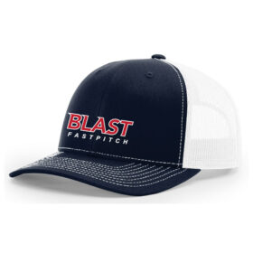 Bloomington Blast Fastpitch - Navy/White Embroidered Snapback Baseball Cap (112)