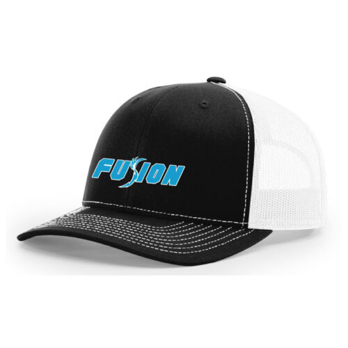 Fusion Fastpitch - Black/White Embroidered Snapback Baseball Cap (112)