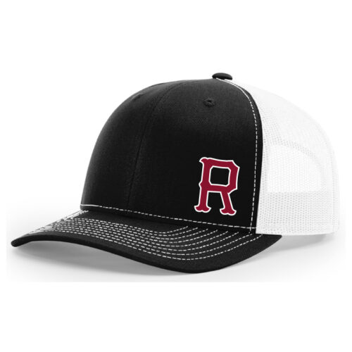 Richfield Rockets Baseball - Black/White Embroidered Snapback Baseball Cap (112)