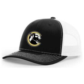 Como Ball - Black/White Embroidered Snapback Baseball Cap (112)