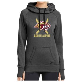 Lakeville South Alpine Ski - Black Heather Ladies Printed Tri-Blend Fleece Pullover (LNEA510)
