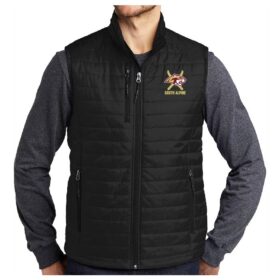 Lakeville South Alpine Ski - Black Packable Puffy Vest (J851)