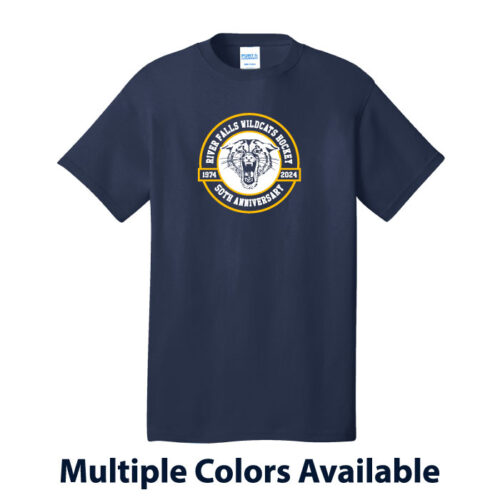 River Falls HS Hockey - 50th Anniversary Printed Cotton Tee Shirt (PC54)