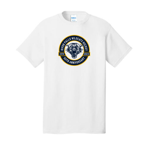 River Falls HS Hockey - 50th Anniversary Printed Cotton Tee Shirt (PC54) - Image 2