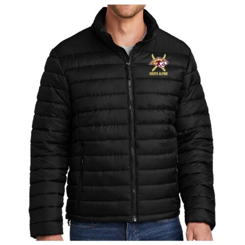 Lakeville South Alpine Ski - Black Embroidered Port Authority® Horizon Puffy Jacket (J364)