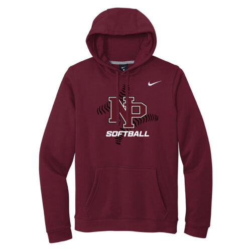 New Prague Softball - Printed Nike Fleece Hoodie (CJ1611) - Image 3