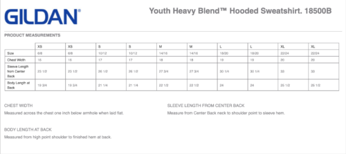 St. Joseph School - Printed Youth Hooded Sweatshirt (18500B) - Image 3