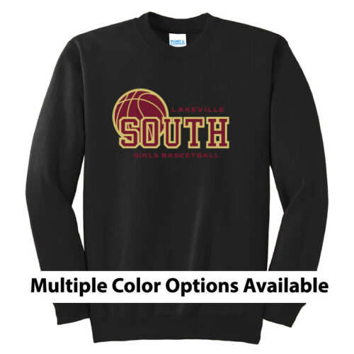 Lakeville South Girls Travel Basketball - Printed Fleece Crewneck Sweatshirt (PC90)