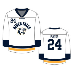 River Falls HS Hockey - White Full-Dye Fan Jersey