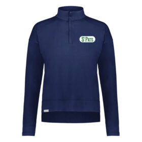 St. Pats Hockey - Embroidered Navy Ladies Ventura 1/4 Zip Pullover (223753)