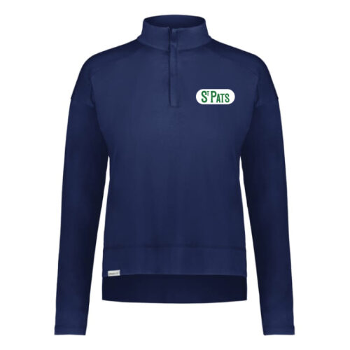 St. Pats Hockey - Embroidered Navy Ladies Ventura 1/4 Zip Pullover (223753)