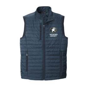 River Falls HS Hockey - Regatta Blue Packable Puffy Vest (J851)