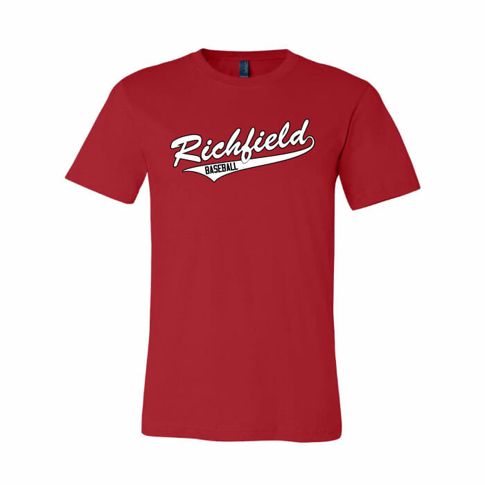 Richfield Baseball - Vinyl Cotton Tee Shirt (3001) | Custom Apparel Inc.
