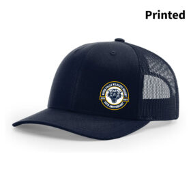 River Falls HS Hockey - Navy Printed 50th Anniversary Snapback Baseball Cap (112)
