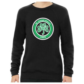 St. Joseph School - Black Unisex Youth Sponge  Fleece Raglan Sweatshirt (BC3901Y)