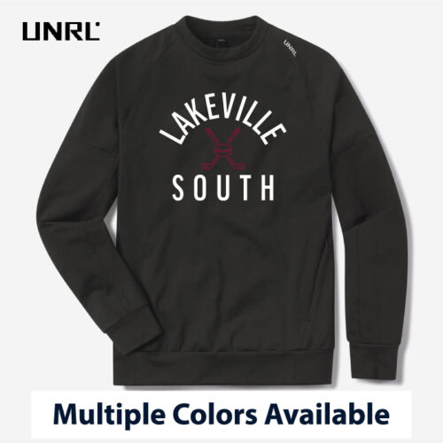 Lakeville South Hockey - 3D Embroidered UNRL Crossover Crewneck