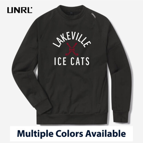 Lakeville IceCats Hockey - 3D Embroidered UNRL Crossover Crewneck