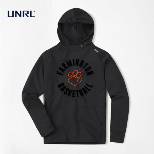 Farmington Youth Basketball - Black 3D Embroidered UNRL Crossover Hoodie II