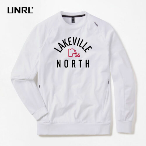 Lakeville North Hockey - 3D Embroidered UNRL Crossover Crewneck - Image 2