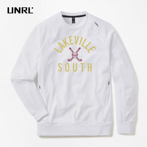 Lakeville South Hockey - 3D Embroidered UNRL Crossover Crewneck - Image 2