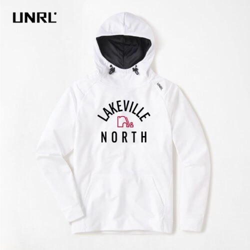 Lakeville North Hockey - 3D Embroidered UNRL Crossover Hoodie II - Image 2