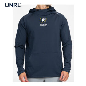 River Falls HS Hockey - Navy Embroidered UNRL Crossover Hoodie II