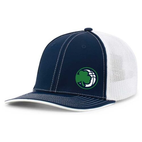 Rosemount Travel Basketball - Navy/White Embroidered Baseball Cap (404M)