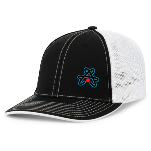 Catalyst Softball - Black/White Embroidered FlexFit Baseball Cap (404M)