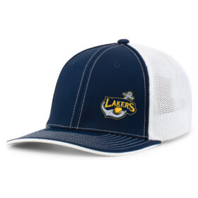 Prior Lake Fastpitch - Navy/White Embroidered FlexFit Baseball Cap (404M)