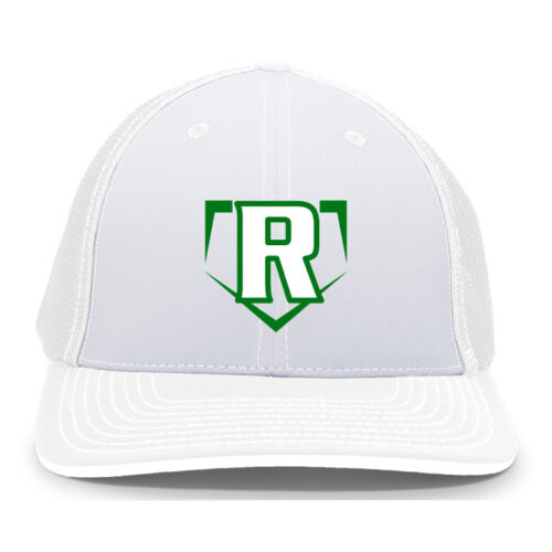 Irish 12AAA Myrtle Beach - White R Embroidered FlexFit Baseball Cap (404M) - Image 2