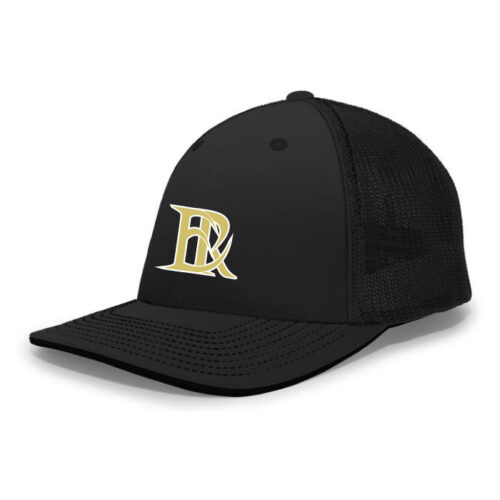 East Ridge HS Golf - Black Embroidered FlexFit Baseball Cap (404M)
