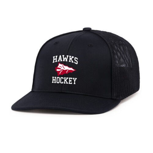 Blackhawk Hockey Association - Black Embroidered FlexFit Baseball Cap (404M)
