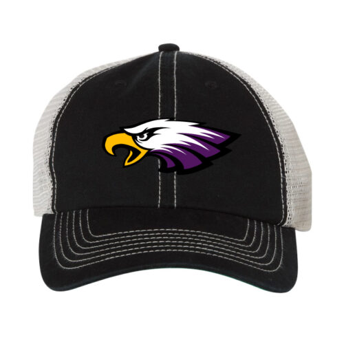 Red Wing Hockey - Black/Stone Embroidered Vintage Trucker Cap (4710)