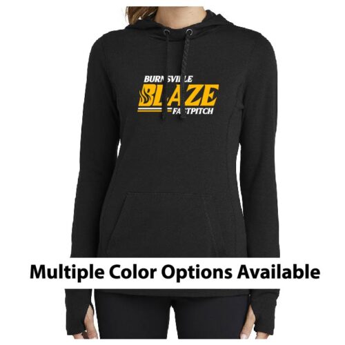 Burnsville Fastpitch - Women's Printed PosiCharge ® Tri-Blend Wicking Fleece Hooded Pullover (LST296)