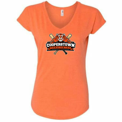 Farmington Cooperstown - Women's Vinyl V-Neck Tee Shirt (6750VL) - Image 4