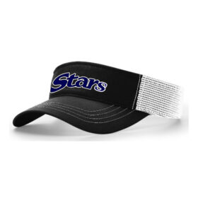 MN Stars - Black/White Embroidered Visor (712)