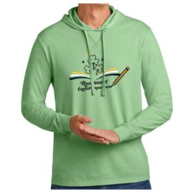 RHS English Department - Printed Allmade® Green Unisex Organic Cotton Hoodie Tee (AL6305)