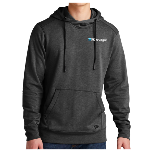 3KeyLogic - Left Crest New Era® Tri-Blend Fleece Pullover Hoodie (NEA510) - Image 2