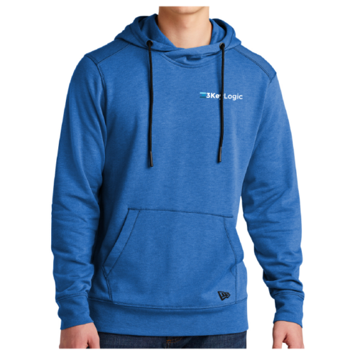 3KeyLogic - Left Crest New Era® Tri-Blend Fleece Pullover Hoodie (NEA510) - Image 3