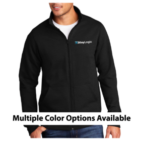 3KeyLogic - Embroidered Fleece Cadet Full-Zip Sweatshirt (PC78FZ)